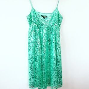 Betsey Johnson Seafoam Sequined Cocktail Dress